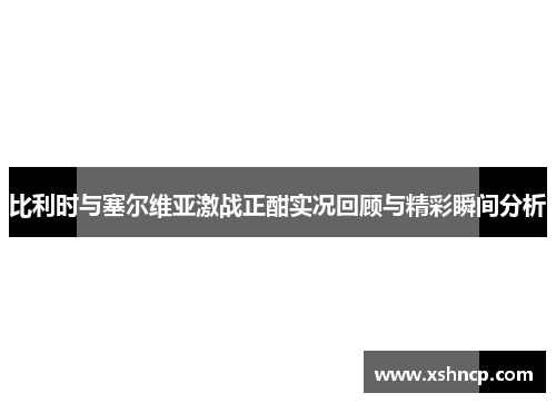 比利时与塞尔维亚激战正酣实况回顾与精彩瞬间分析